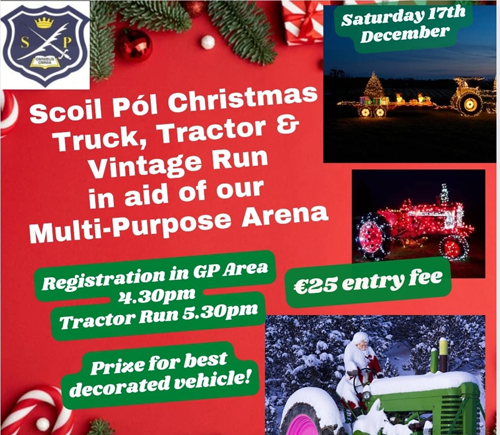 Scoil Pól Christmas Truck, Tractor and Vintage Run