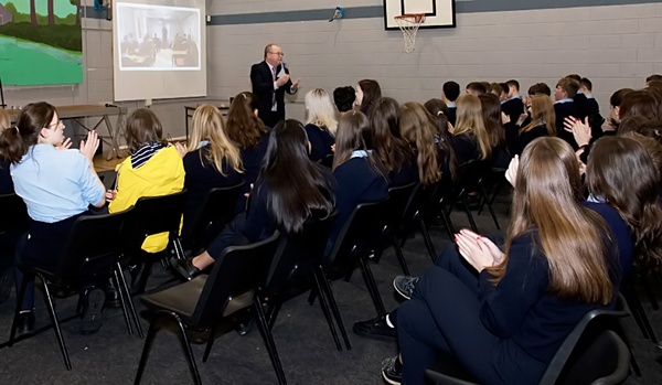 Mike Addresses Class